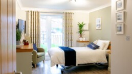 Bedroom at Brighouse Care Home Yorkshire
