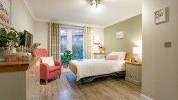 Bedroom in our Brighouse Care Home, Yorkshire